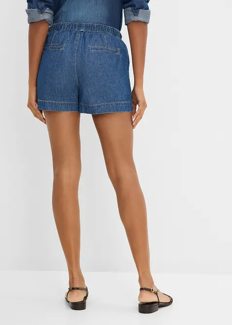 Shorts di jeans con vita comoda, vita media, bonprix