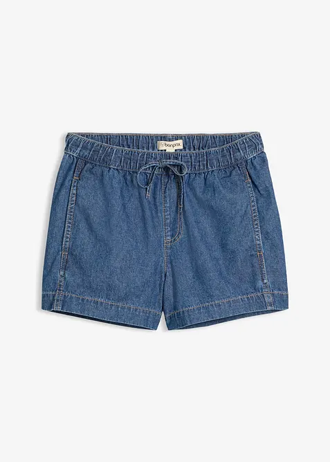 Shorts di jeans con vita comoda, vita media, bonprix