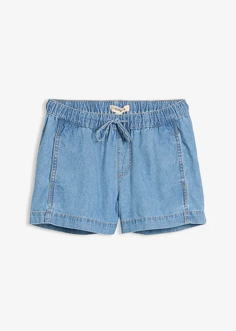 Shorts di jeans con vita comoda, vita media, bonprix