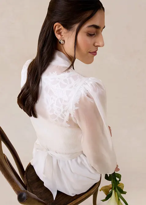 Bolero da annodare in tulle fine, bonprix