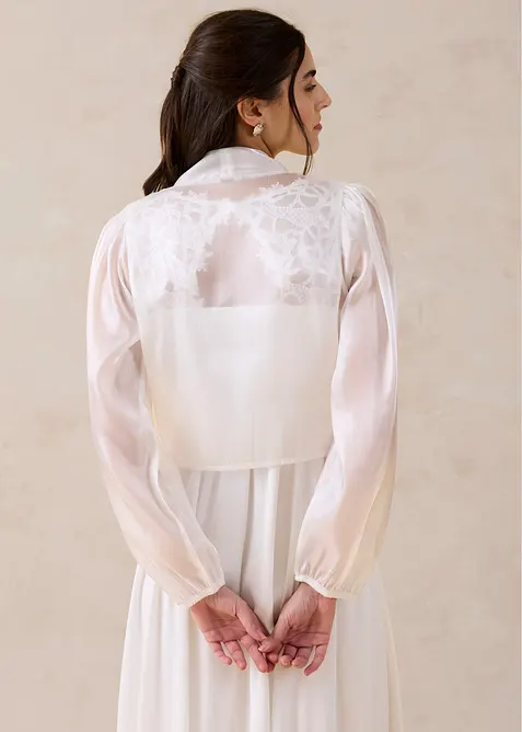 Bolero da annodare in tulle fine, bonprix