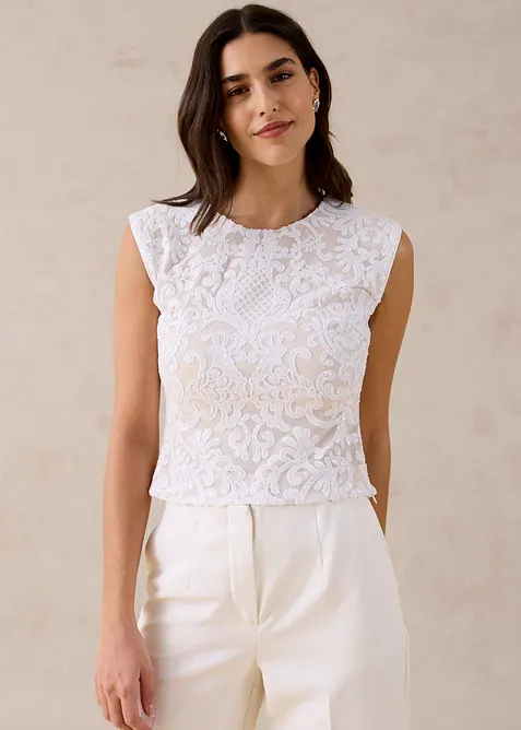 Top in pizzo, bonprix