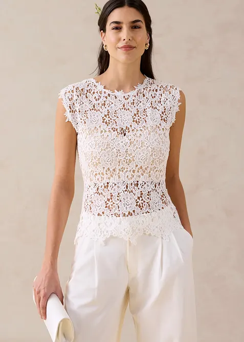 Top in pizzo, bonprix