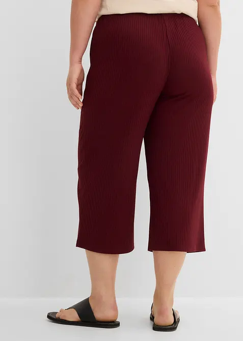 Pantaloni in jersey a coste con elastico in vita, bonprix
