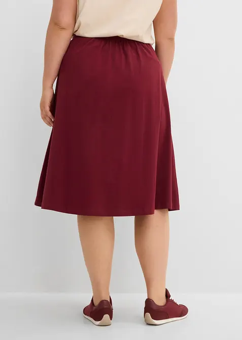 Gonna in jersey di misto cotone, bonprix