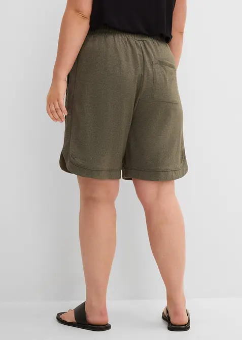 Shorts ampi in felpa di misto cotone, bonprix