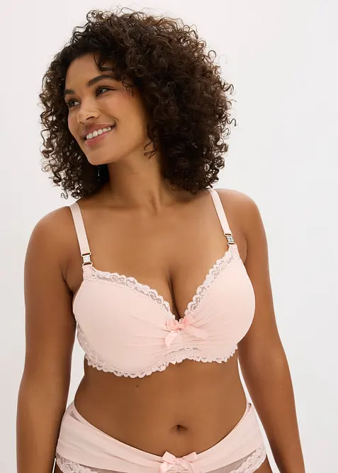 Reggiseno con coppe preformate e poliammide riciclata, bonprix