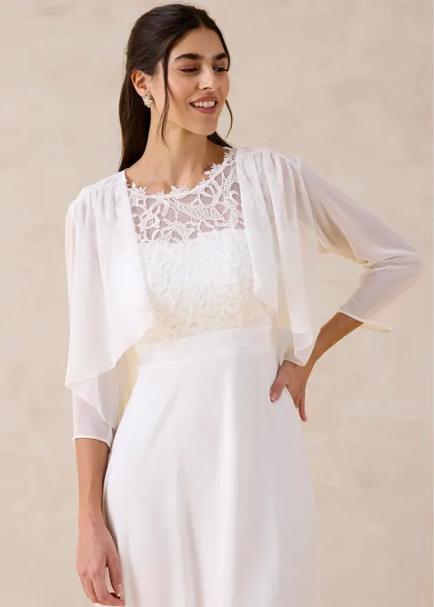 Bolero in fine chiffon, bonprix