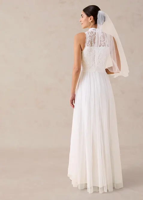 Abito da sposa in tulle e pizzo, bonprix