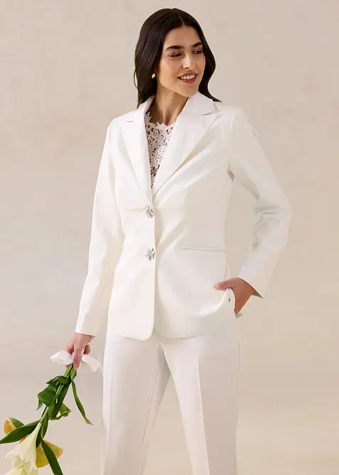 Blazer con bottoni gioiello, bonprix