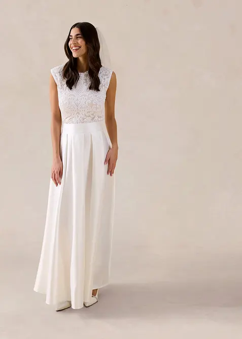 Gonna lunga in satin lucido, bonprix