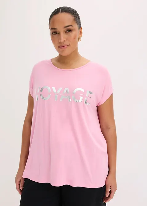 Maglia lunga in misto viscosa, bonprix