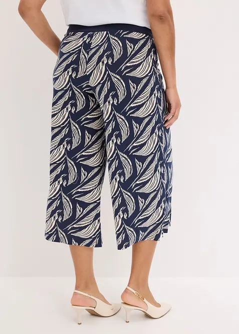 Pantaloni in jersey di misto viscosa e cotone, bonprix