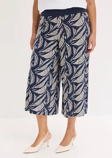 Pantaloni in jersey di misto viscosa e cotone, bonprix