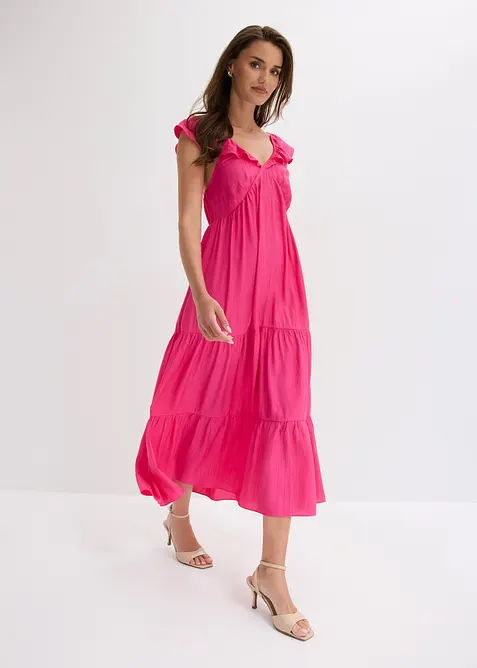 Abito con spalline in misto viscosa fine, bonprix