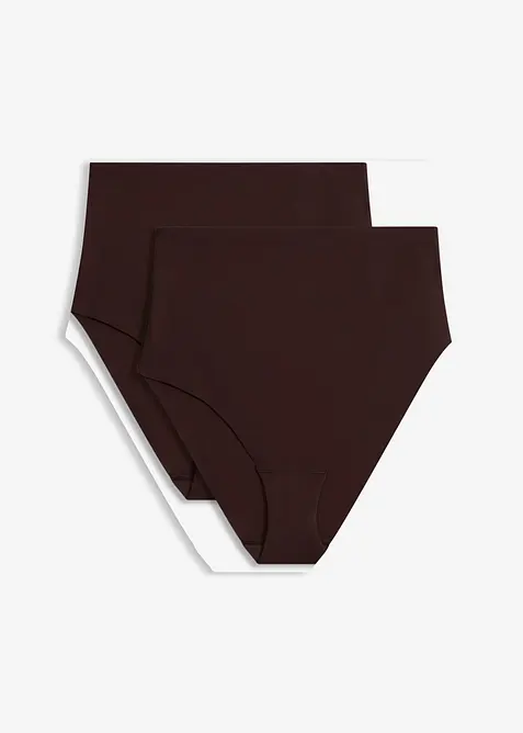 Slip senza cuciture con effetto modellante leggero (pacco da 2), bonprix