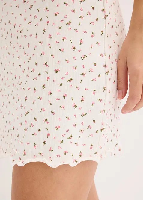 Camicia da notte a coste, bonprix