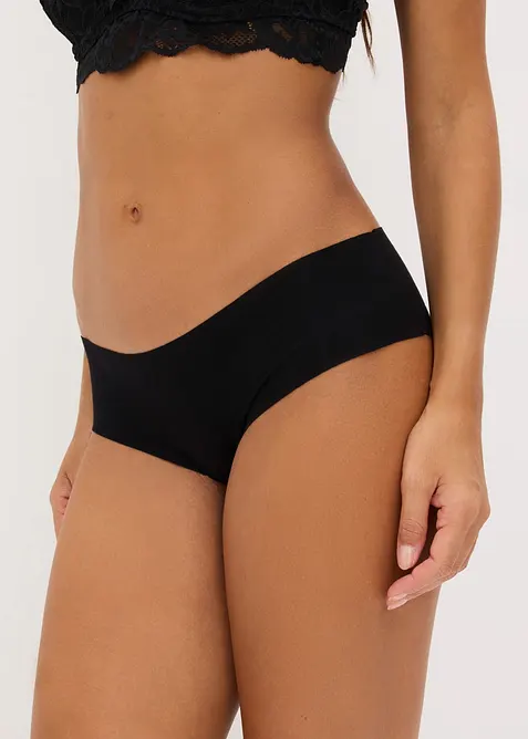 Culotte senza cuciture con cotone morbido (pacco da 3), bonprix
