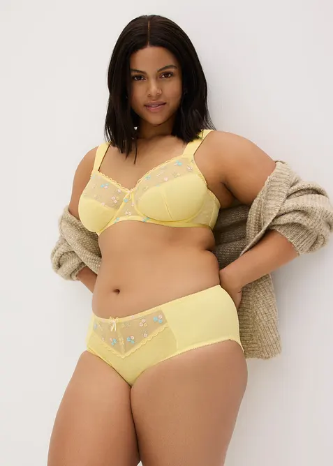 Slip alto con ricami delicati, bonprix