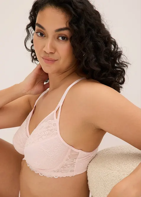 Reggiseno minimizer con pizzo delicato, bonprix