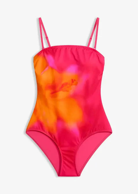 Costume intero a fascia con spalline staccabili, bonprix