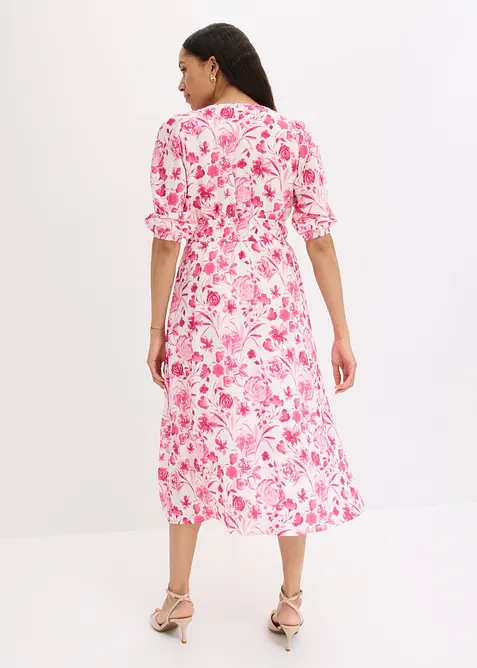 Abito midi in misto viscosa, bonprix