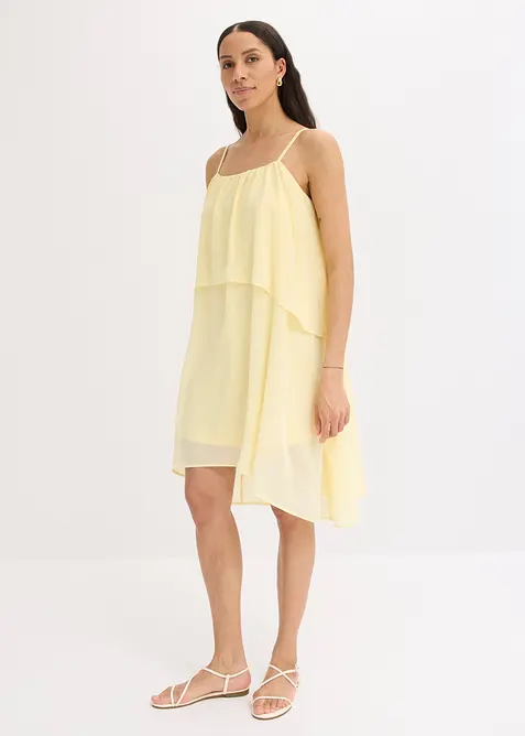 Abito asimmetrico in chiffon, bonprix