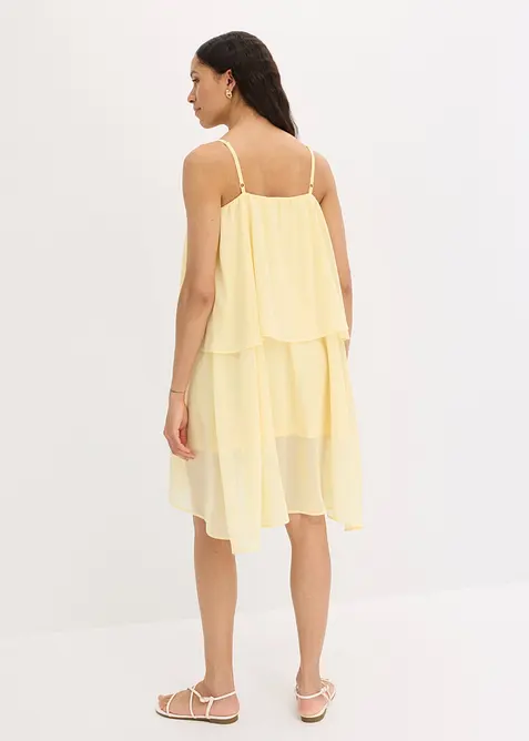 Abito asimmetrico in chiffon, bonprix