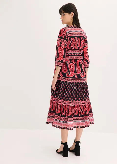 Abito midi in puro cotone, bonprix