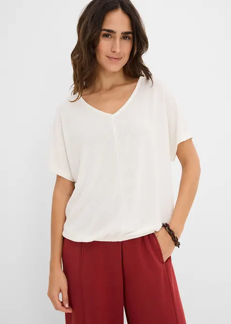 T-shirt effetto maglia, bonprix