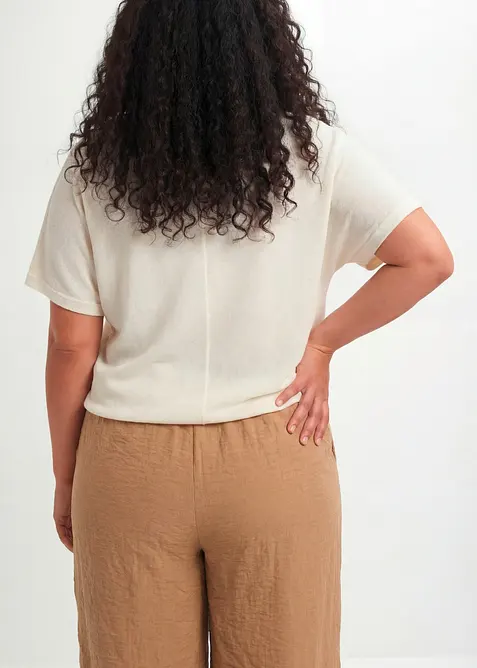 T-shirt effetto maglia, bonprix