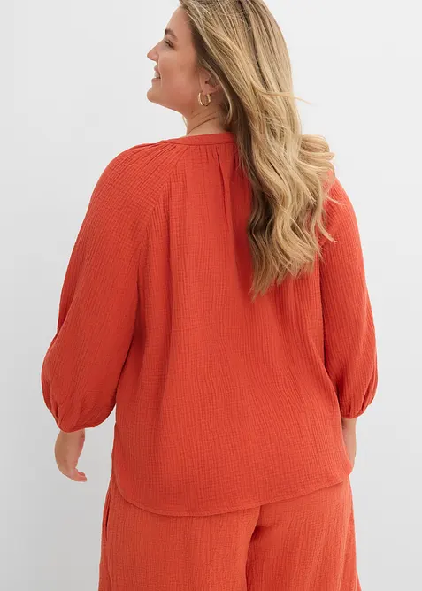 Blusa oversize in mussola, bonprix