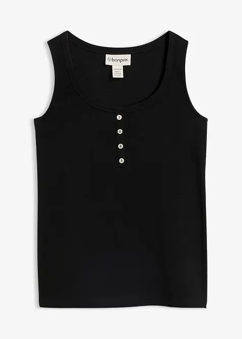 Top a costine lungo fino ai fianchi, bonprix