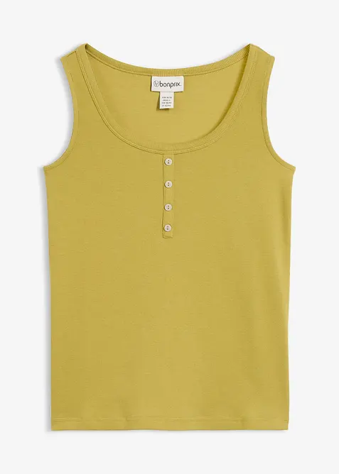 Top a costine lungo fino ai fianchi, bonprix
