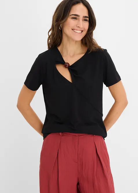 T-shirt in misto viscosa fluido, bonprix