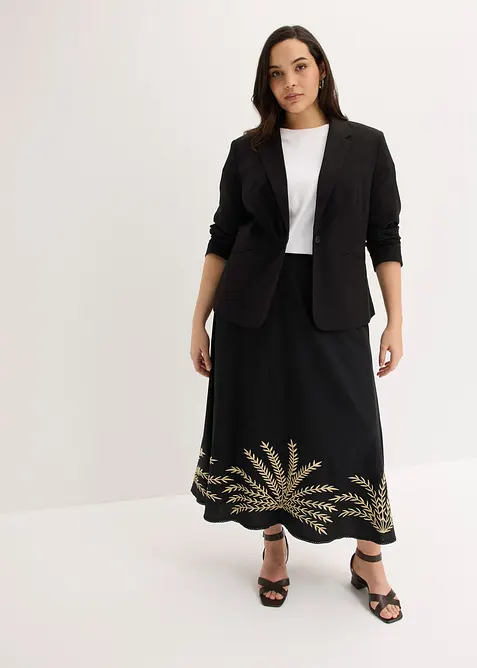 Gonna lunga con ricamo, bonprix