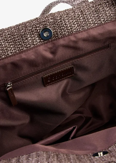 Borsa shopper effetto paglia, bonprix