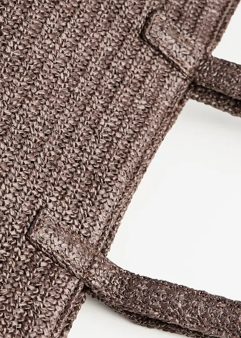 Borsa shopper effetto paglia, bonprix