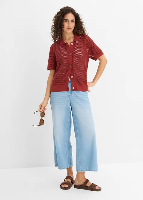 Cardigan traforato, bonprix