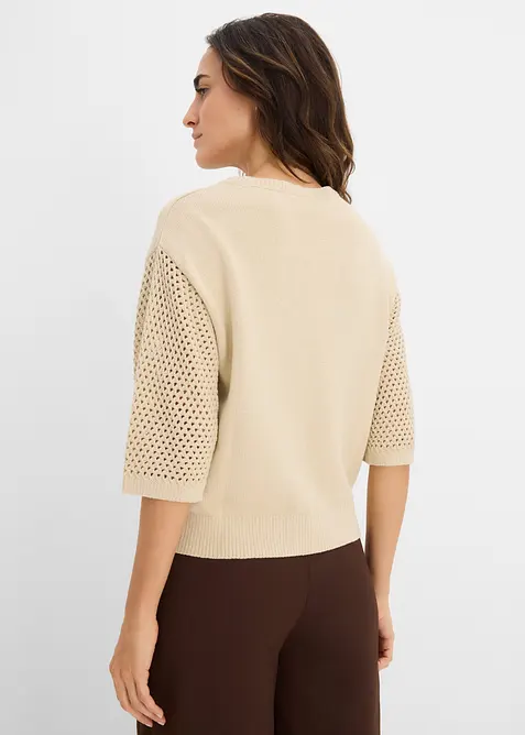 Maglione in misto cotone, bonprix