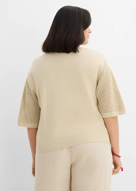Maglione in misto cotone, bonprix