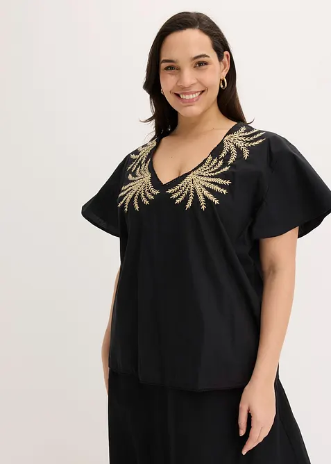 Blusa con ricamo, bonprix