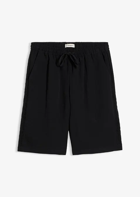 Bermuda in misto viscosa con elastico in vita, bonprix