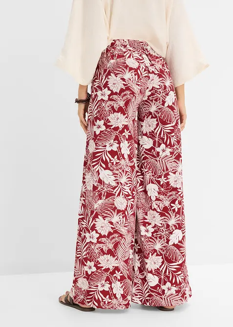 Pantaloni larghi in misto viscosa, bonprix