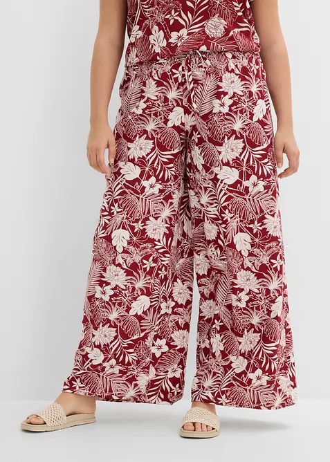 Pantaloni larghi in misto viscosa, bonprix