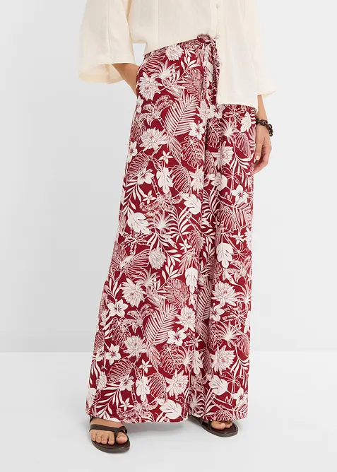 Pantaloni larghi in misto viscosa, bonprix