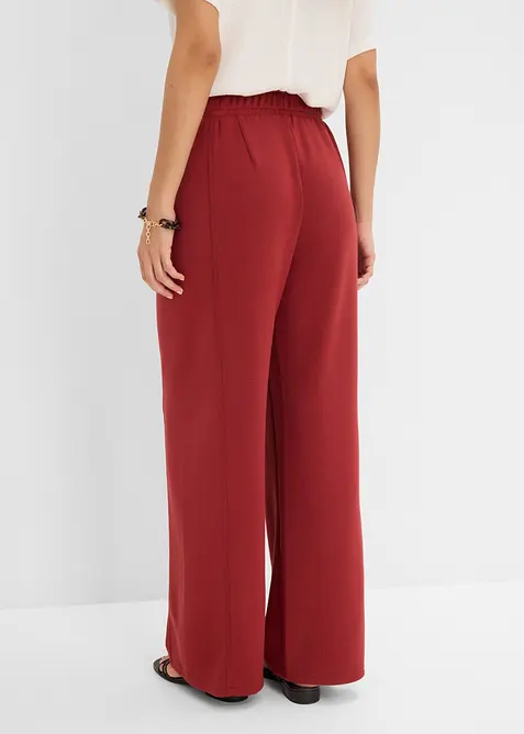 Pantaloni larghi effetto neoprene, bonprix