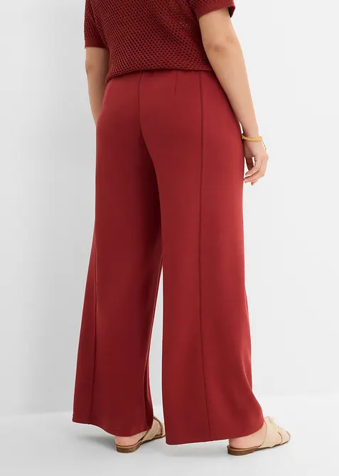 Pantaloni larghi effetto neoprene, bonprix