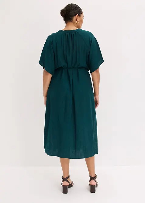 Abito midi in misto viscosa morbido, bonprix