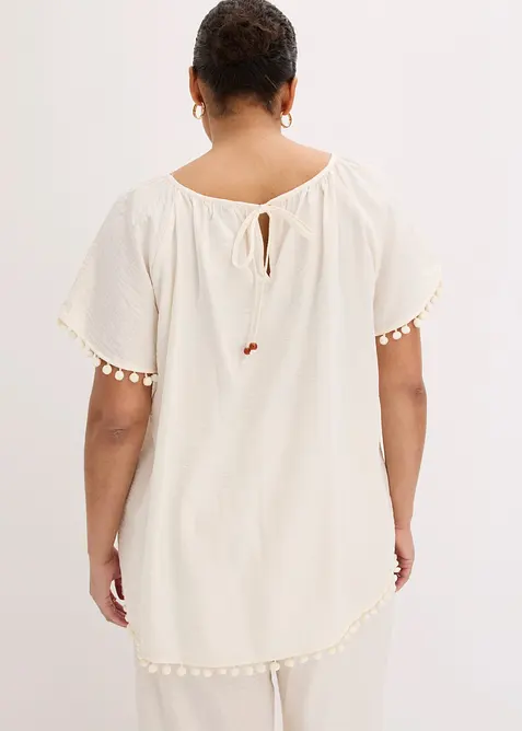 Blusa in misto viscosa morbido, bonprix